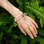 Farfume Chakra Armbänder für Frauen - Kristalle Armband Frauen natürliche Edelsteine Yoga Reiki- Ein Satz von Doppel-Armbänder(Rosa Aventurin(Mittel))