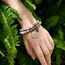 Farfume Chakra Armbänder für Frauen - Kristalle Armband Frauen natürliche Edelsteine Yoga Reiki- Ein Satz von Doppel-Armbänder(Picasso-Jaspis(Mittel))
