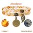 Farfume Chakra Armbänder für Frauen - Kristalle Armband Frauen natürliche Edelsteine Yoga Reiki - Ein Satz von Doppel-Armbänder（Citrin & LifeTree（Mittel）