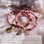 Farfume Chakra Armbänder für Frauen - Kristalle Armband Frauen natürliche Edelsteine Yoga Reiki- Ein Satz von Doppel-Armbänder(Rhodochrosit(Mittel))