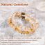 Farfume Chakra Armbänder für Frauen - Kristalle Armband Frauen natürliche Edelsteine Yoga Reiki - Ein Satz von Doppel-Armbänder（Citrin & LifeTree（Mittel）
