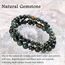 Farfume Chakra Armbänder für Frauen - Kristalle Armband Frauen natürliche Edelsteine Yoga Reiki- Ein Satz von Doppel-Armbänder（Kambaba-Jaspis & Lebensbaum（Mittel）