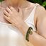 Farfume Chakra Armbänder für Frauen - Kristalle Armband Frauen natürliche Edelsteine Yoga Reiki- Ein Satz von Doppel-Armbänder(Taiwan-Jade(Mittel))