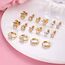LOLIAS 8 Paare Screwback Ohrstecker für Damen Mädchen - Hypoallergene Hoop Ohrringe - Blume, Ball, Herz, CZ, Schmetterling Stud - Edelstahl Tragus Knorpel Piercing