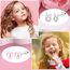 LOLIAS 8 Paare Screwback Ohrstecker Ohrringe für Damen Mädchen - Hypoallergene Hoop Ohrringe mit Nette Blume, Ball, Herz, CZ Schmetterling Stud und Tragus Knorpel Piercing