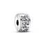 PANDORA Unendlichkeit Herzen Funkelnder Clip-Charm aus Sterling Silber mit Zirkonia - Kompatibel mit PANDORA Moments Armbänder