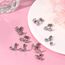 LOLIAS 8 Paar Schraubohrringe für Mädchen Damen 316L Edelstahl Hypoallergen Stern Herz CZ Ohrring Mehrfarbig Schmetterling Blume EinhornKatze Piercing Ohrringe Ohrstecker Geschenkset