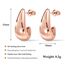 DOCHAIS Rosegold Damen Ohrringe | 14K Vergoldete Huggie Creolen, 925 Sterling Silber Stecker, Hypoallergene Tropfen, Wasserfeste Klein Offen Creolen Statement Schmuck Geschenke Frauen