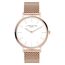 Liebeskind Berlin Damen Armbanduhr LT-0511-MQ Edelstahl in IP Roségold,Weiß am Edelstahlband