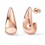 DOCHAIS Rosegold Damen Ohrringe | 14K Vergoldete Huggie Creolen, 925 Sterling Silber Stecker, Hypoallergene Tropfen, Wasserfeste Klein Offen Creolen Statement Schmuck Geschenke Frauen