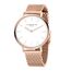 Liebeskind Berlin Damen Armbanduhr LT-0511-MQ Edelstahl in IP Roségold,Weiß am Edelstahlband