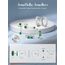 JeweBella 3 Paar Ohrringe Silber 925 Set für Damen - 14 Karat Vergoldet Kleine Ohrstecker Stapelbar Zirkonia Creolen für Mehrere Piercings