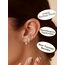 JeweBella 3 Paar Ohrringe Silber 925 Set für Damen 14 Karat Vergoldet Kleine Ohrstecker Stapelbar Zirkonia Creolen für Mehrere Piercings