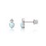 Limerencia Medizinische Titan Ohrringe, G23 Hypoallergen Gesundheitsstecker Ohrstecker mit Schraubverschluss, Nickelfreie Ohrringe für Damen, Mädchen und Kinder (CZ + White Opal)