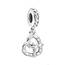 PANDORA Brezel Charm-Anhänger aus Sterling Silber, Breite: 10,3mm, 799393C00