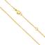 OSTAN Goldkette Damen Ohne Anhänger 925 Silber Gold Ankerkette Kette Gold Halskette Vergoldet Breite 1,4mm Verlängerte Goldkette 50cm 55cm dünne Feine Glod kette Lang