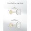 Limerencia Medizinische Titan Ohrringe, G23 Hypoallergen Gesundheitsstecker Ohrstecker mit Schraubverschluss, Nickelfreie Ohrringe für Damen, Mädchen und Kinder (CZ + White Opal)