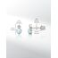 Limerencia Medizinische Titan Ohrringe, G23 Hypoallergen Gesundheitsstecker Ohrstecker mit Schraubverschluss, Nickelfreie Ohrringe für Damen, Mädchen und Kinder (CZ + White Opal)