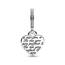 PANDORA Moments Bicolor Unendlichkeits-Herz Doppelter Charm-Anhänger mit rosevergoldeter Metalllegierung Moments Collection, kompatibel Moments Armbändern, 782641C01