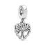 PANDORA Moments Herz Familienstammbaum Charm-Anhänger aus Sterling Silber - Kompatibel Moments Armbänder - 799149C00