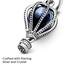PANDORA Charm Anhänger "Blauer Heißluftballon" 798064NMB