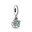 PANDORA Moments Seestern & Muschel Charm-Anhänger Sterling Silber, Cubic Zirconia 792076CZF