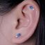 Limerencia Medizinische Titan Ohrringe, G23 Hypoallergen Gesundheitsstecker Ohrstecker mit Schraubverschluss, Nickelfreie Ohrringe für Damen, Mädchen und Kinder (CZ + Green Opal)