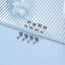 YADOCA 4 Paare G23 Titanium Ohrstecker Hypoallergen für Damen Herren Mädchen Silber Ohrstecker Runde Scheibe Ohrringe für Empfindliche Ohren 2/3/4/5mm