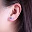 Limerencia Medizinische Titan Ohrringe, G23 Hypoallergen Gesundheitsstecker Ohrstecker mit Schraubverschluss, Nickelfreie Ohrringe für Damen, Mädchen und Kinder (CZ + Green Opal)