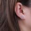 Limerencia Medizinische Titan Ohrringe, G23 Hypoallergen Gesundheitsstecker Ohrstecker mit Schraubverschluss, Nickelfreie Ohrringe für Damen, Mädchen und Kinder(Kreuz CZ Silber)