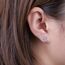 Limerencia Medizinische Titan Ohrringe, G23 Hypoallergen Gesundheitsstecker Ohrstecker mit Schraubverschluss, Nickelfreie Ohrringe für Damen, Mädchen und Kinder(Kreuz CZ Silber)