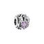 PANDORA Offen gearbeitetes, lilafarbenes Gänseblümchen Charm, Kollektion Garden, aus Sterlingsilber, 798772C02