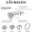 LOUMILEO Ohrstecker Silber 925 4 Paar Silbers Ohrringe Damen Hypoallergen Cubic Zirkonia Ohrstecker Set ohrringe Silber 925 Stecker für mehrere Piercings