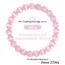 Landorilo Handmade Echte Naturstein Perlen Heilsteine Armband Damen Herren, 8MM Runde Edelsteine Yoga Armbänder, Glücksarmband, Kreative Schmuck Geschenke(Rosa Katzenauge)
