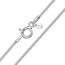 Amberta Damen 1.1 mm Panzerkette Halskette aus 925 Sterling Silber: 36 cm