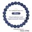 Landorilo Handmade Echte Naturstein Perlen Heilsteine Armband Damen Herren, 8MM Runde Edelsteine Yoga Armbänder, Glücksarmband, Kreative Schmuck Geschenke(Scrub Blau Gestreifter Stein)