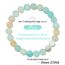 Landorilo Handmade Echte Naturstein Perlen Heilsteine Armband Damen Herren, 8MM Runde Edelsteine Yoga Armbänder, Glücksarmband, Kreative Schmuck Geschenke(Scrub Amazonit)