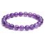 Landorilo Handmade Echte Naturstein Perlen Heilsteine Armband Damen Herren, 8MM Runde Edelsteine Yoga Armbänder, Glücksarmband, Kreative Schmuck Geschenke(Lavendel Chalcedon)