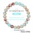Landorilo Handmade Echte Naturstein Perlen Heilsteine Armband Damen Herren, 8MM Runde Edelsteine Yoga Armbänder, Glücksarmband, Kreative Schmuck Geschenke(Himmelblauer Stein)