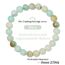 Landorilo Handmade Echte Naturstein Perlen Heilsteine Armband Damen Herren, 8MM Runde Edelsteine Yoga Armbänder, Glücksarmband, Kreative Schmuck Geschenke(Amazonit)