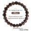 Landorilo Handmade Echte Naturstein Perlen Heilsteine Armband Damen Herren, 8MM Runde Edelsteine Yoga Armbänder, Glücksarmband, Kreative Schmuck Geschenke(Rauchquarz)