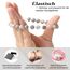 Landorilo Handmade Echte Naturstein Perlen Heilsteine Armband Damen Herren, 8MM Runde Edelsteine Yoga Armbänder, Glücksarmband, Kreative Schmuck Geschenke(Scrub Rosa Zebra Jaspis)