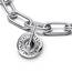 PANDORA ME Sternzeichenkreis Medaillon-Charm aus Sterling Silber mit Cubik Zirkonia, Kompatibel ME und Moments Armbändern, 793038C01