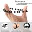 Landorilo Echte Naturstein Perlen Armband, Damen Herren Zweifarbiger Obsidian Perlenarmband, 8MM Runde Edelsteine Yoga Chakren Armbänder, Geburtstag Valentinstag Geschenke