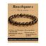 Landorilo Handmade Echte Naturstein Perlen Heilsteine Armband Damen Herren, 8MM Runde Edelsteine Yoga Armbänder, Glücksarmband, Kreative Schmuck Geschenke(Rauchquarz)