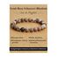Landorilo Handmade Echte Naturstein Perlen Heilsteine Armband Damen Herren, 8MM Runde Edelsteine Yoga Armbänder, Glücksarmband, Kreative Schmuck Geschenke(Scrub Rosa Schwarzer Rhodonit)