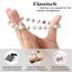 Landorilo Handmade Echte Naturstein Perlen Heilsteine Armband Damen Herren, 8MM Runde Edelsteine Yoga Armbänder, Glücksarmband, Kreative Schmuck Geschenke(Himmelblauer Stein)