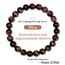 Landorilo Handmade Echte Naturstein Perlen Heilsteine Armband Damen Herren, 8MM Runde Edelsteine Yoga Armbänder, Glücksarmband, Kreative Schmuck Geschenke(Rotes Tigerauge)