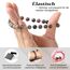 Landorilo Handmade Echte Naturstein Perlen Heilsteine Armband Damen Herren, 8MM Runde Edelsteine Yoga Armbänder, Glücksarmband, Kreative Schmuck Geschenke(Scrub Rosa Schwarzer Rhodonit)