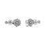 PANDORA Ohrstecker "Funkelndes Blumentrio" Silber 298876C01